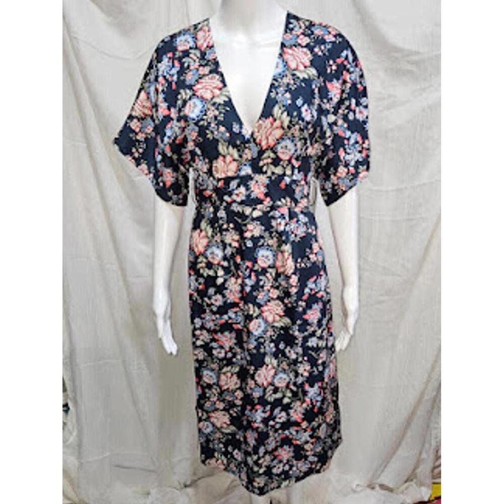 Maisie Size Small Navy Floral Dress New With Tags